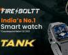 带有BT通话功能的Fire-Boltt Tank&Rise智能手表在推出